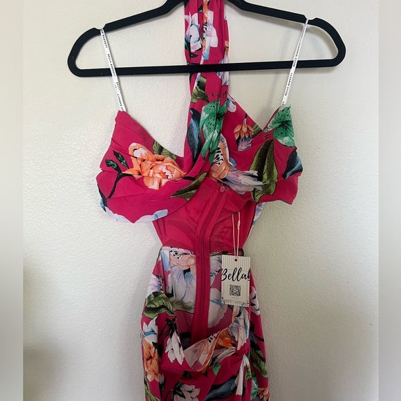 Bella Barnett Rakara Floral Halter Slit Maxi Dress - Picture 2 of 6